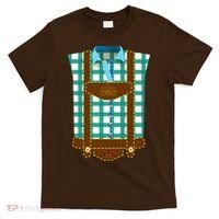 Lederhosen Costume Funny Oktoberfest Tux T-Shirt thumb 0