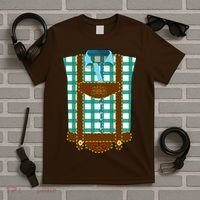 Lederhosen Costume Funny Oktoberfest Tux T-Shirt thumb 5