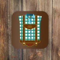 Lederhosen Costume Funny Oktoberfest Tux Coaster thumb 0