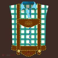 Lederhosen Costume Funny Oktoberfest Tux Coaster thumb 2
