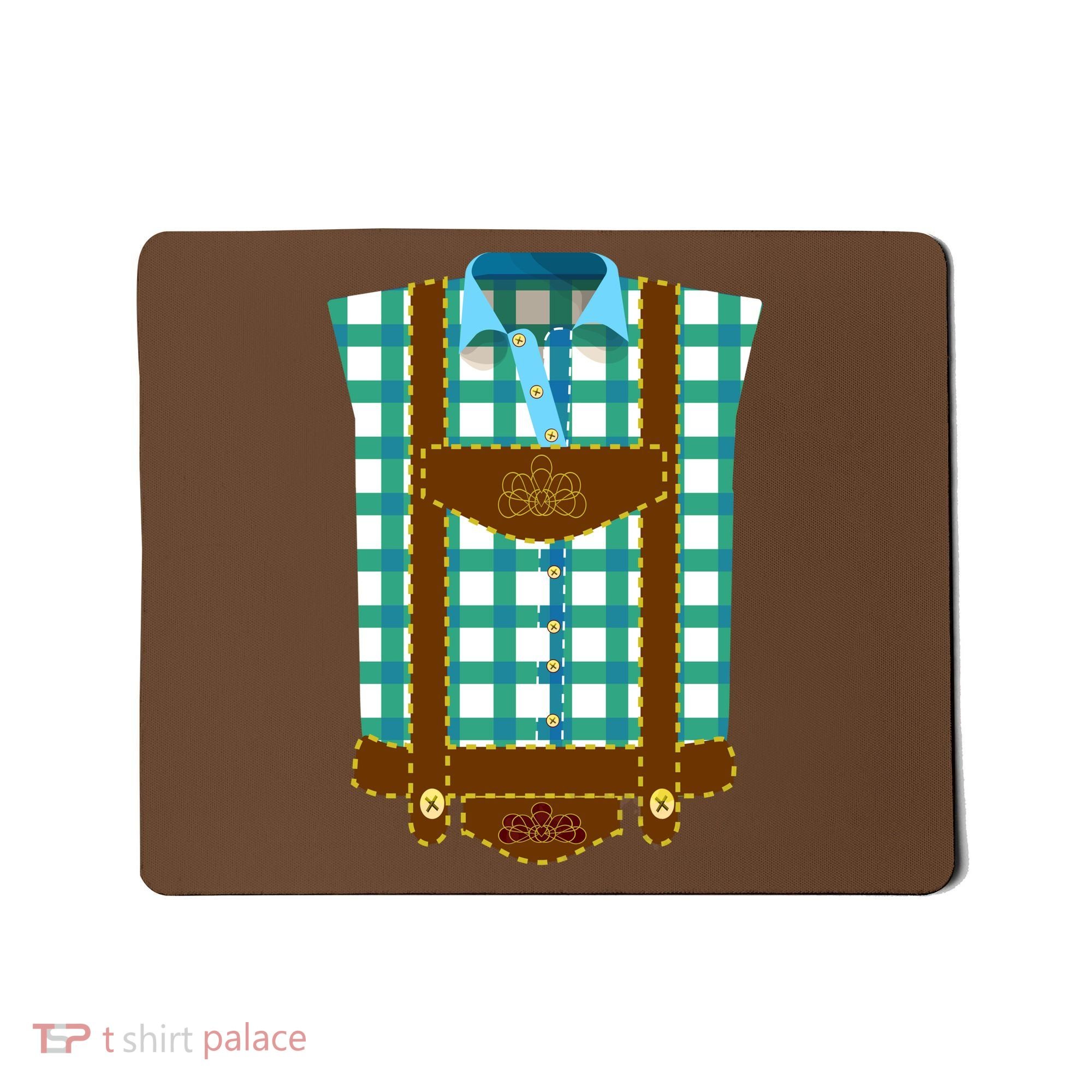 Lederhosen Costume Funny Oktoberfest Tux Mousepad