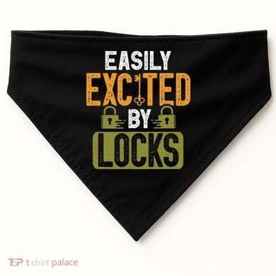 Locksmith Easily Excited Lockpicking Lock Pick Locksmithing USA-Made Doggie Bandana