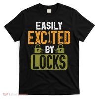 Locksmith Easily Excited Lockpicking Lock Pick Locksmithing T-Shirt thumb 0