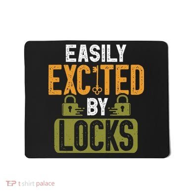 Locksmith Easily Excited Lockpicking Lock Pick Locksmithing Mousepad