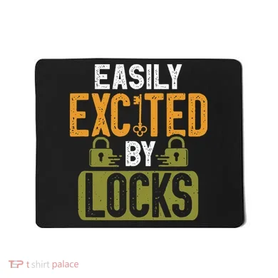 Locksmith Easily Excited Lockpicking Lock Pick Locksmithing Mousepad
