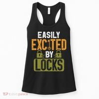 Locksmith Easily Excited Lockpicking Lock Pick Locksmithing Women's Tank Top thumb 0