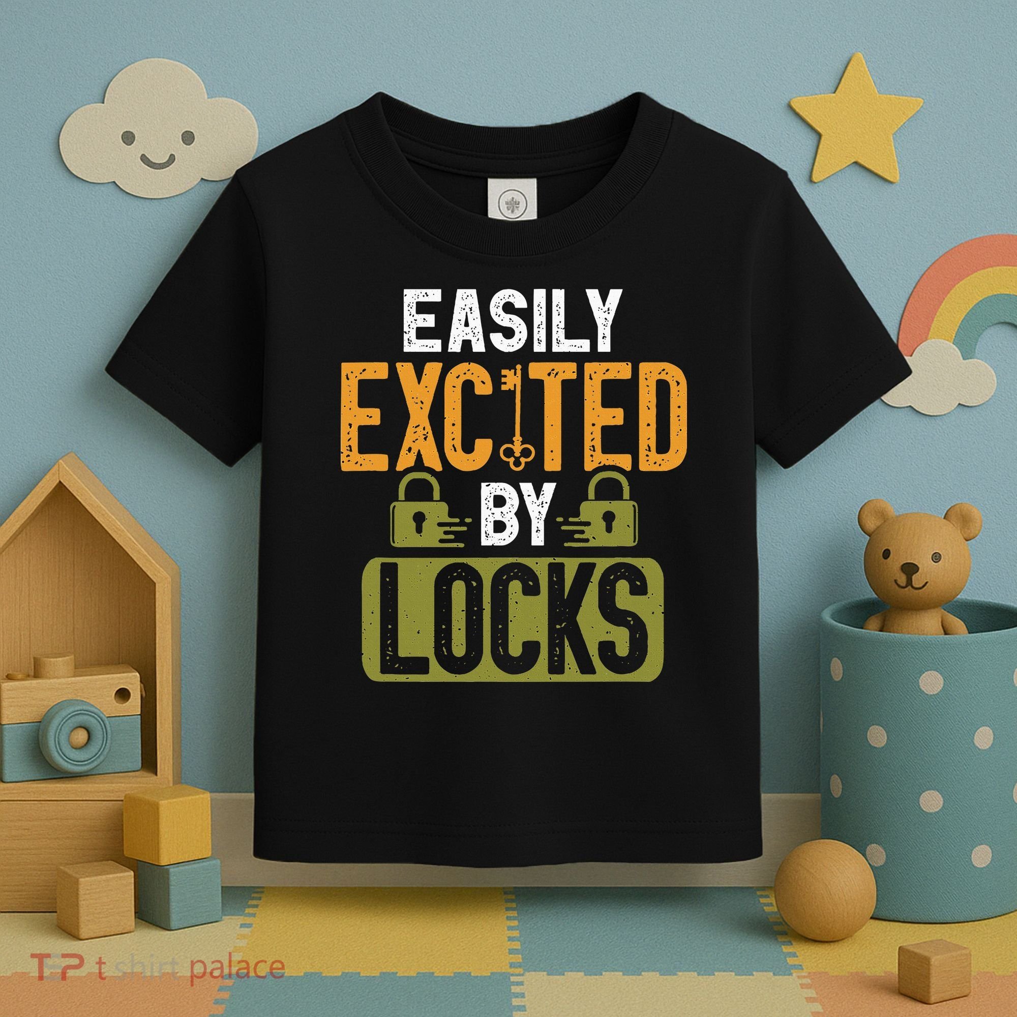 Locksmith Easily Excited Lockpicking Lock Pick Locksmithing Toddler T-Shirt