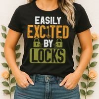 Locksmith Easily Excited Lockpicking Lock Pick Locksmithing Women's T-Shirt thumb 2
