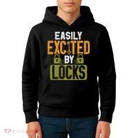 Locksmith Easily Excited Lockpicking Lock Pick Locksmithing Kids Hoodie thumb 4