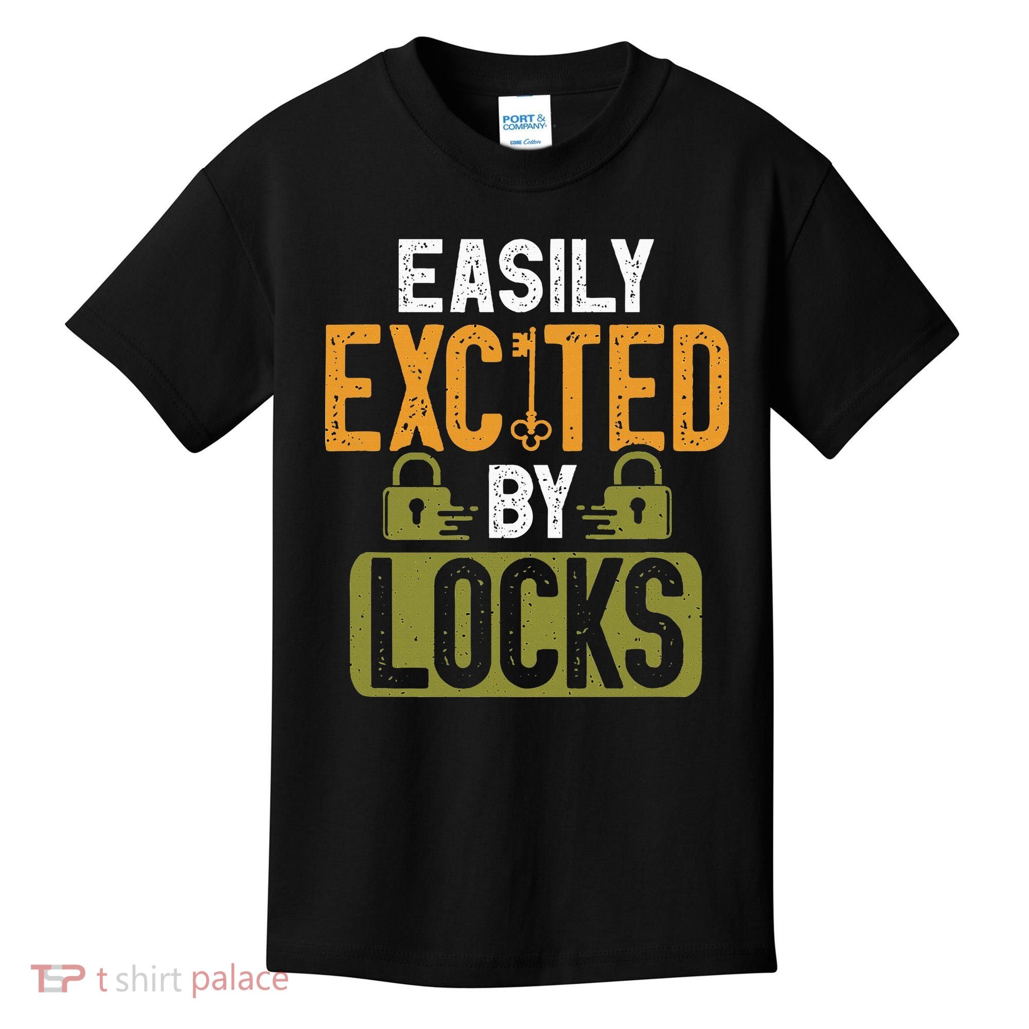 Locksmith Easily Excited Lockpicking Lock Pick Locksmithing Kids T-Shirt