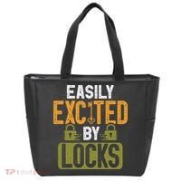 Locksmith Easily Excited Lockpicking Lock Pick Locksmithing Tote Bag thumb 0