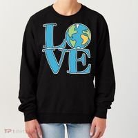 Love Earth Earth Day Simple Letter Box Women's Sweatshirt thumb 0