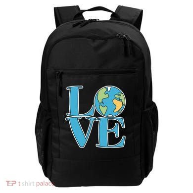 Love Earth Earth Day Simple Letter Box Backpack