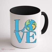 Love Earth Earth Day Simple Letter Box Coffee Mug thumb 1