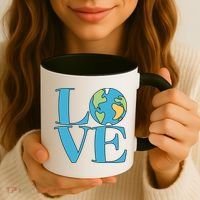 Love Earth Earth Day Simple Letter Box Coffee Mug thumb 3