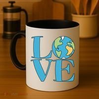 Love Earth Earth Day Simple Letter Box Coffee Mug thumb 4