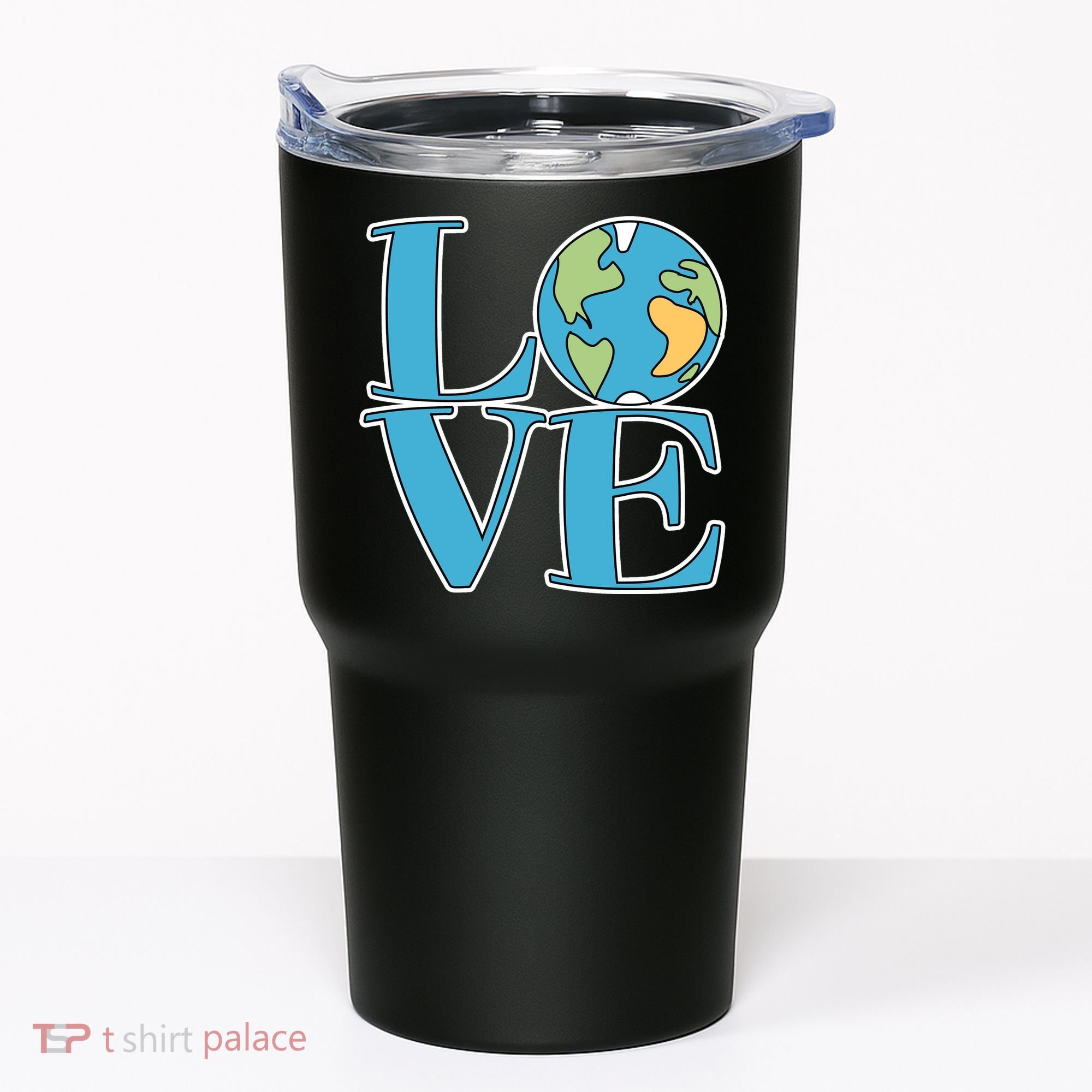 Love Earth Earth Day Simple Letter Box Tumbler