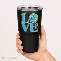 Love Earth Earth Day Simple Letter Box Tumbler thumb 2