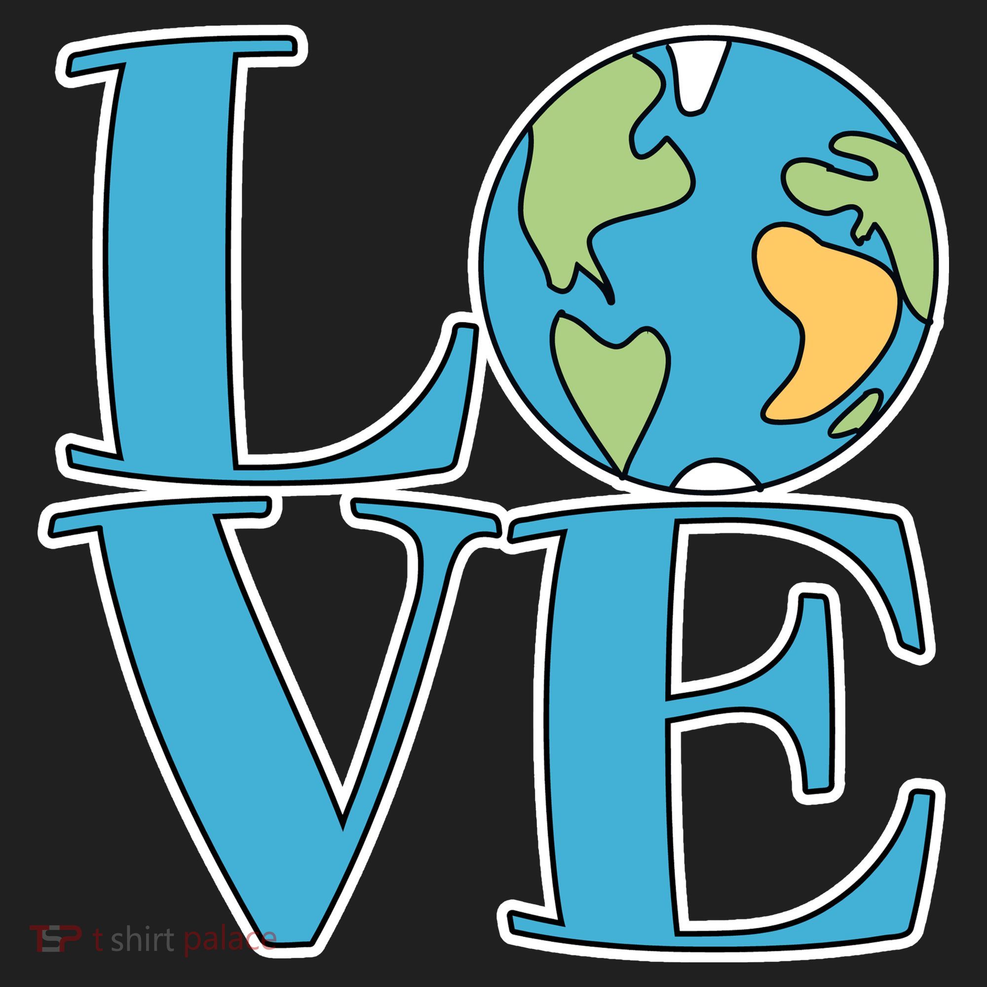 Love Earth Earth Day Simple Letter Box Tumbler
