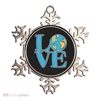 Love Earth Earth Day Simple Letter Box Ornament