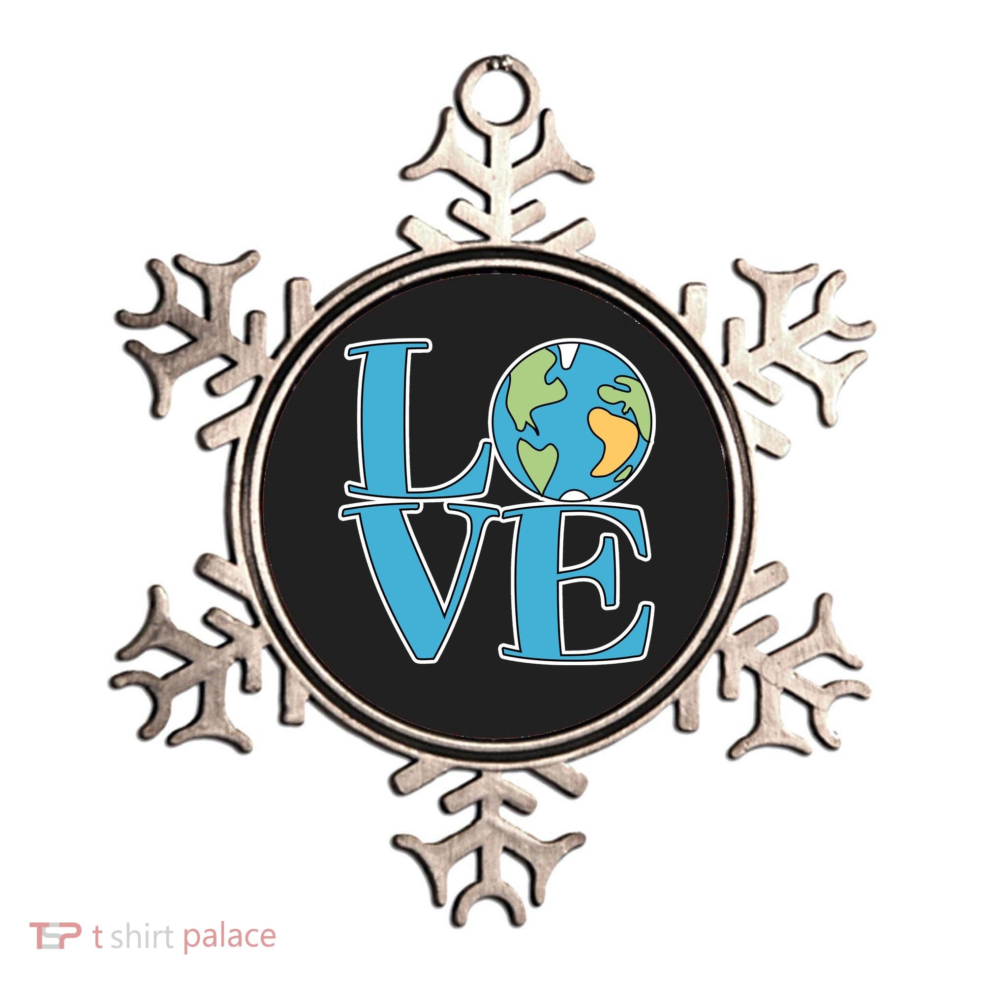Love Earth Earth Day Simple Letter Box Ornament