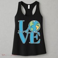 Love Earth Earth Day Simple Letter Box Women's Tank Top thumb 3