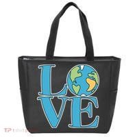 Love Earth Earth Day Simple Letter Box Tote Bag thumb 0