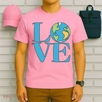 Love Earth Earth Day Simple Letter Box T-Shirt thumb 6