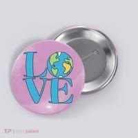 Love Earth Earth Day Simple Letter Box Button thumb 0