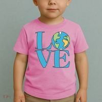 Love Earth Earth Day Simple Letter Box Toddler T-Shirt thumb 2