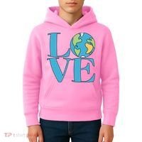 Love Earth Earth Day Simple Letter Box Kids Hoodie thumb 4