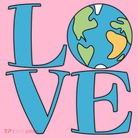 Love Earth Earth Day Simple Letter Box Kids T-Shirt thumb 4