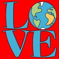 Love Earth Earth Day Simple Letter Box Santa Hat thumb 1