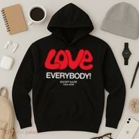 Love Everybody Except Nazis Fuck Nazis Hoodie thumb 3