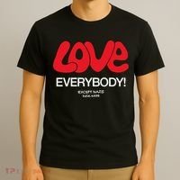 Love Everybody Except Nazis Fuck Nazis T-Shirt thumb 3