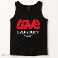 Love Everybody Except Nazis Fuck Nazis Tank Top thumb 2