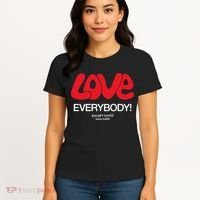 Love Everybody Except Nazis Fuck Nazis Women's T-Shirt thumb 4
