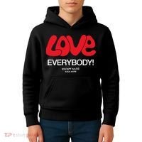 Love Everybody Except Nazis Fuck Nazis Kids Hoodie thumb 4
