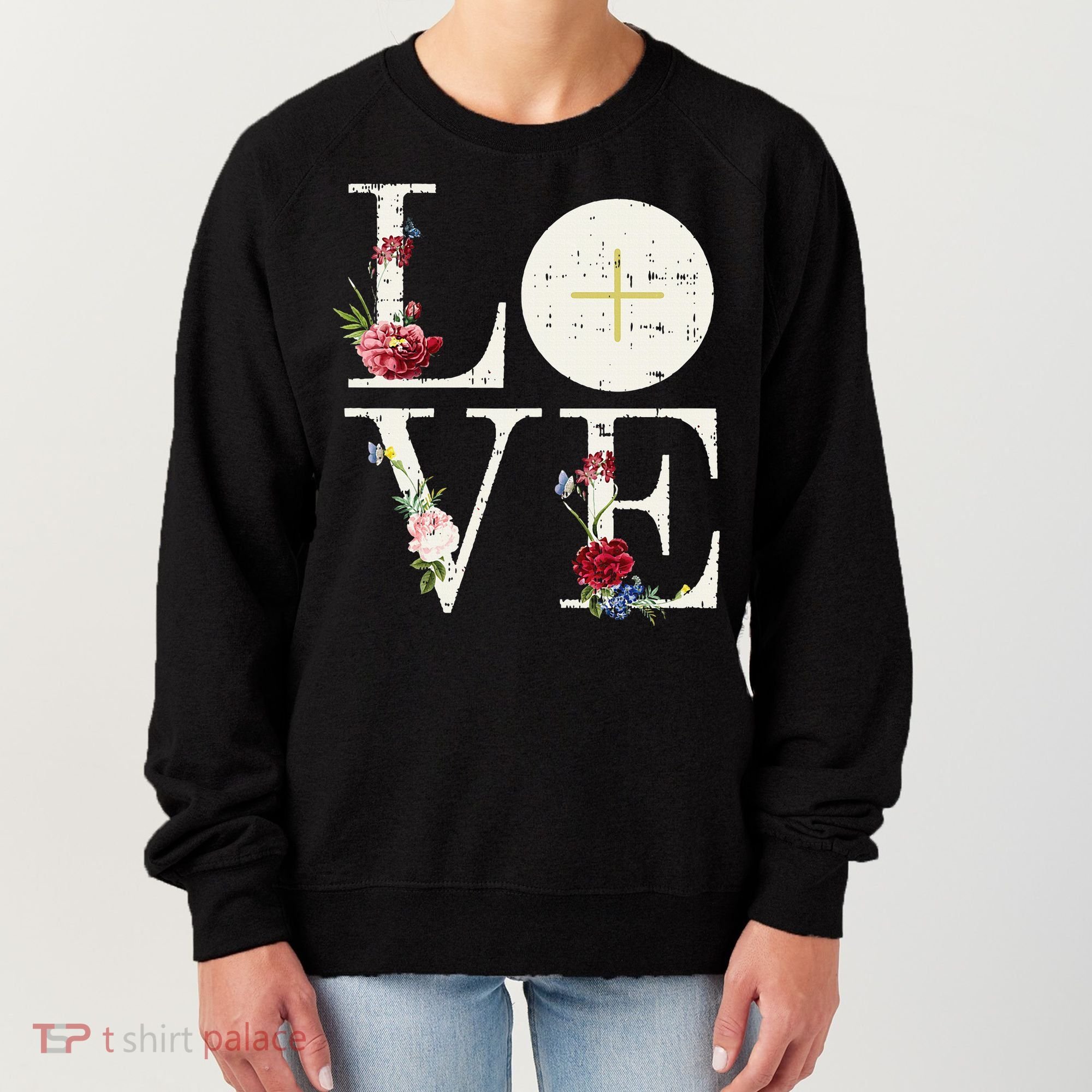Love Eucharist First Holy Communion Christian Catholic Gift Women's Sweatshirt
