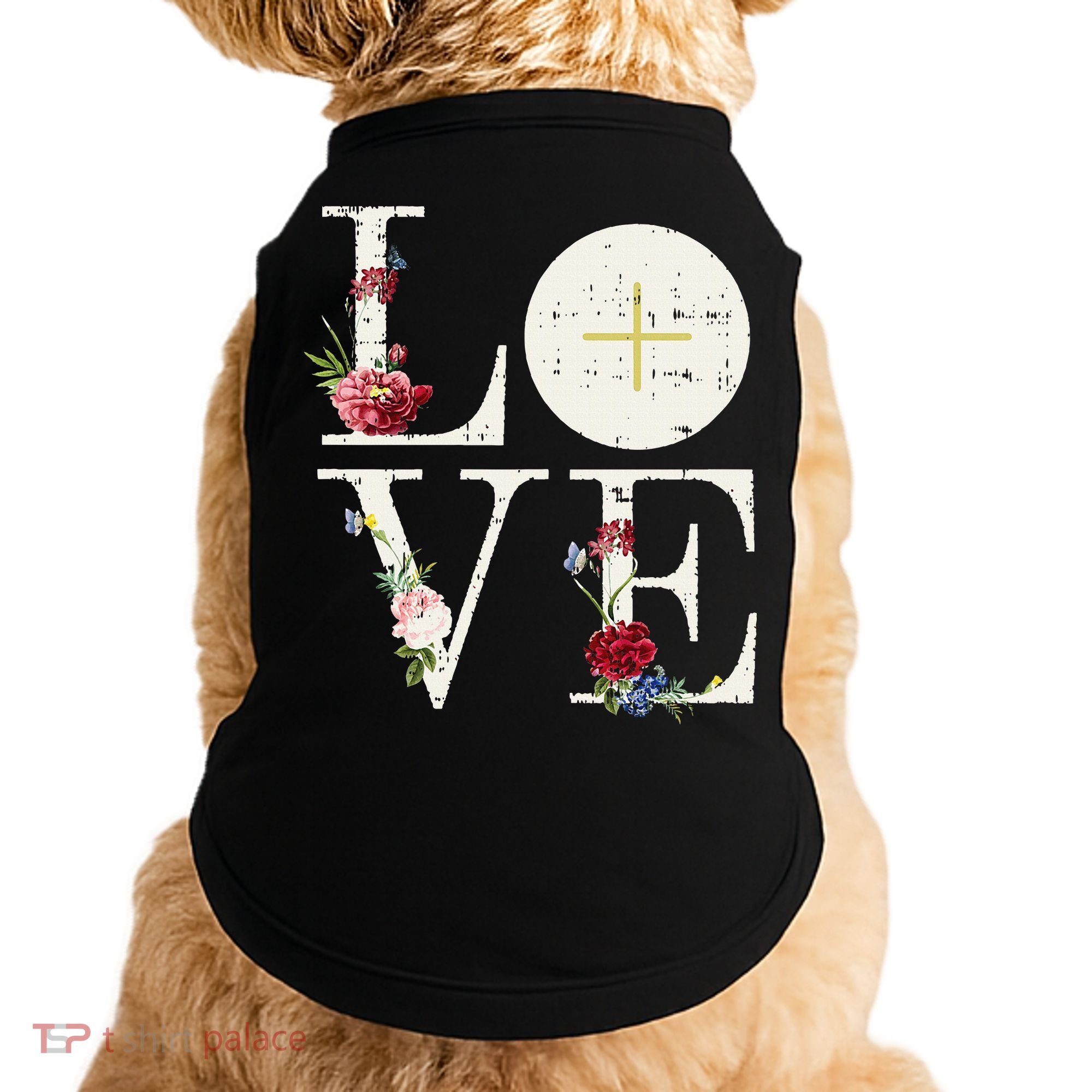 Love Eucharist First Holy Communion Christian Catholic Gift Doggie Tank