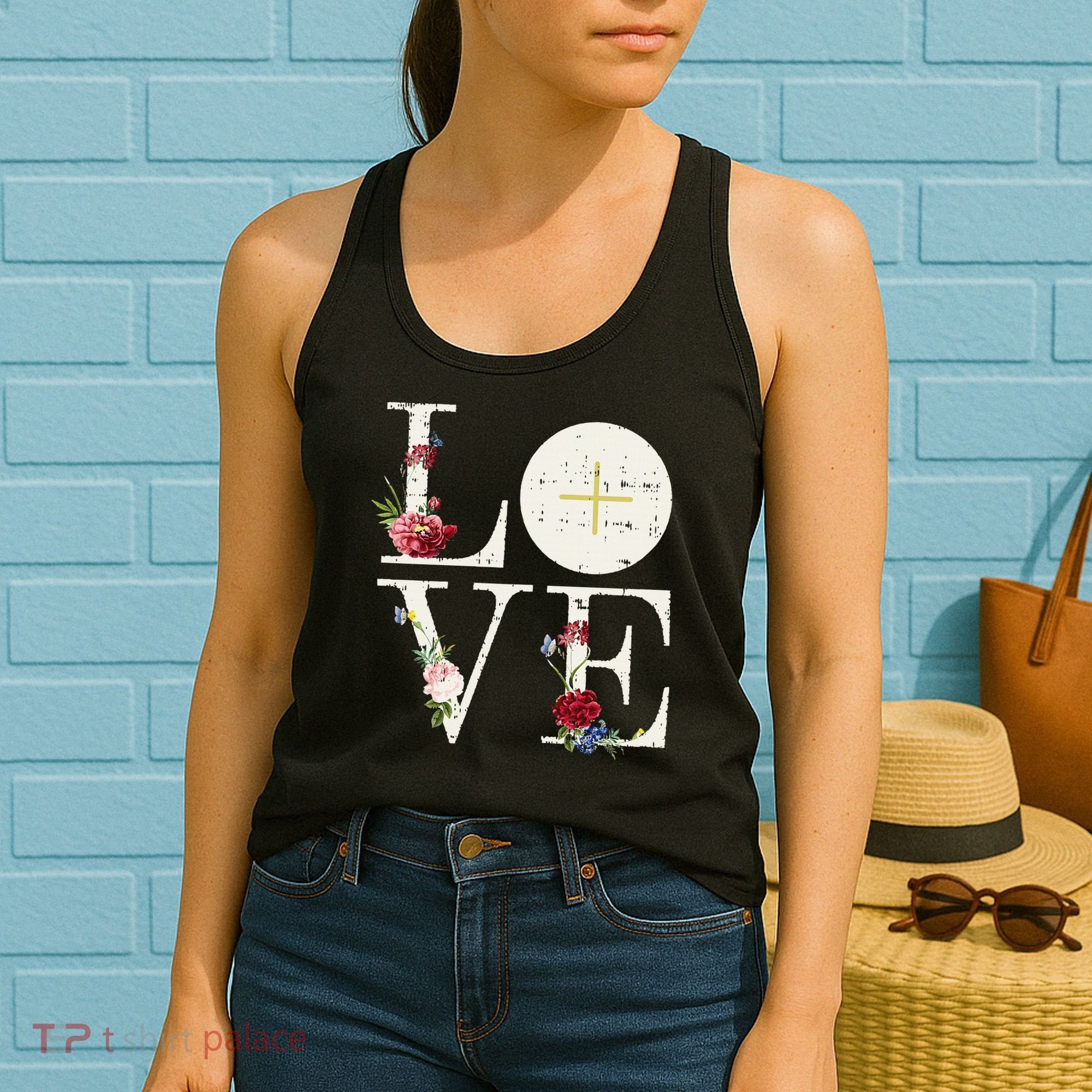 Love Eucharist First Holy Communion Christian Catholic Gift Women's Tank Top