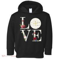 Love Eucharist First Holy Communion Christian Catholic Gift Toddler Hoodie thumb 0