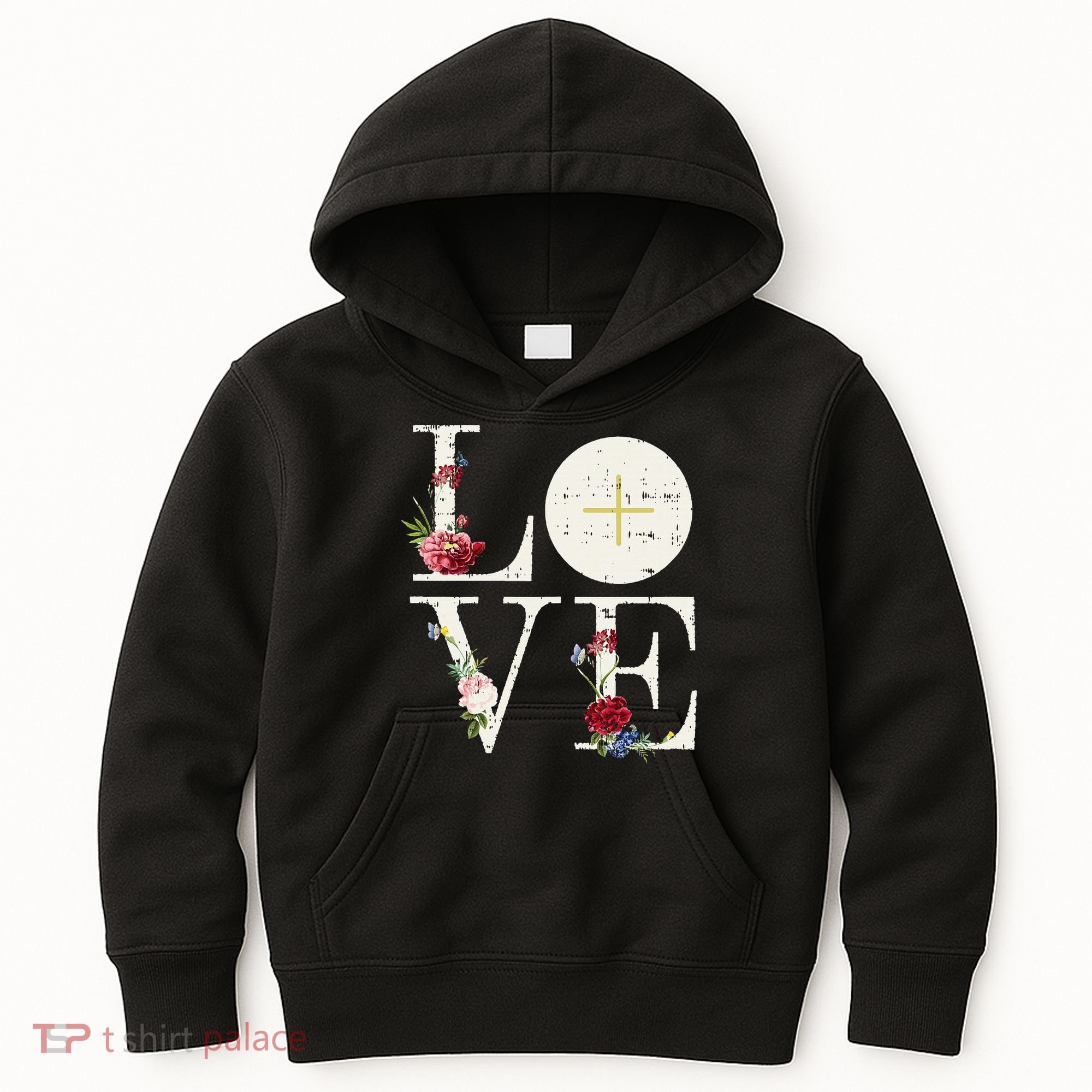 Love Eucharist First Holy Communion Christian Catholic Gift Kids Hoodie