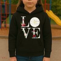 Love Eucharist First Holy Communion Christian Catholic Gift Kids Hoodie thumb 3
