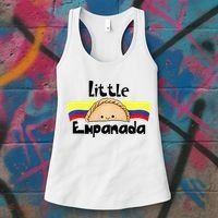 Little Empanada Funny Colombian Baby Shower Colombia Food Women's Tank Top thumb 3