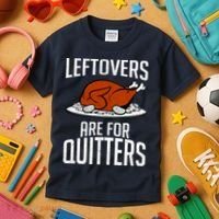 Leftovers Are For Quitters Kids T-Shirt thumb 3