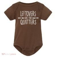 Leftovers Are Fore Quitters Baby Bodysuit thumb 0
