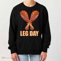 Leg Day Funny Thanksgiving Turkey Women's Sweatshirt thumb 0