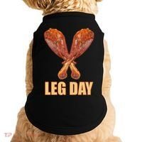 Leg Day Funny Thanksgiving Turkey Doggie Tank thumb 0
