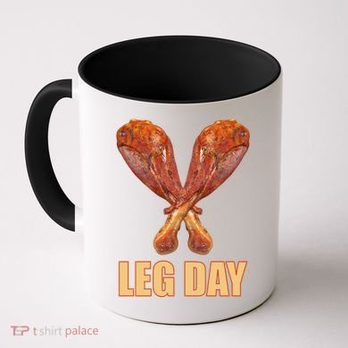 Leg Day Funny Thanksgiving Turkey Coffee Mug